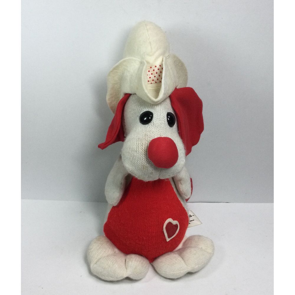 Vintage 1981 Kamar Snocks Hound Dog w/hat Plush‎ 12in Stuffed Animal Toy